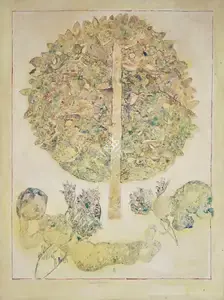 Burman, Sakti (Artist). Untitled (Dream of Maya), 1966 | Painting