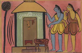 Roy, Jamini (Artist). Rama and Lakshmana, n.d. | Painting