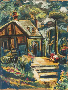 Roy, Jamini (Artist). Landscape, n.d. | Painting