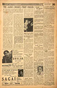 The Jadoo (Magic) That Failed. In <i>Blitz.</i> 05 May 1951 | Film Review