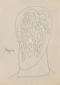 Souza, F.N. (Artist). Untitled, 1964 | Drawing