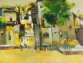 Dasgupta, Dilip Kumar (Artist). Benaras, n.d. | Painting