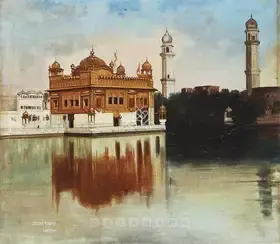 20th Century Indian School (Artist). Golden Temple, n.d. | Painting