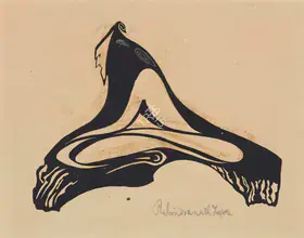 Tagore, Rabindranath (Artist). Untitled (Namaz), n.d. | Graphic Art