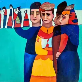 Mehra, Shifali N. (Artist). Ganga Series- 5, n.d. | Painting