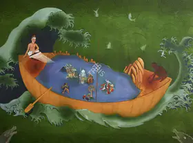 Sheikh, G.M. (Artist). Ark: Kashmir, 2015 | Painting