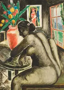 Ara, K.H. (Artist). Untitled (Nude), n.d. | Painting