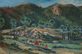 Dugar, Indra (Artist). Bride's Journey, 1946 | Painting