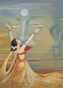 Desai, Kanu (Artist). Devotee, early 1960s | Painting