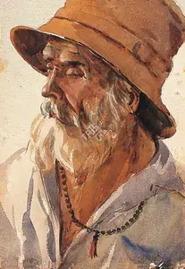 Krishna, Kanwal (Artist). Explorer, early 1950s | Painting