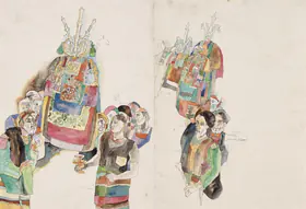 Goud, K. Laxma (Artist). Untitled, 1982 | Painting