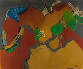 Haloi, Ganesh (Artist). Untitled (Abstract Landscape), 2003 | Painting