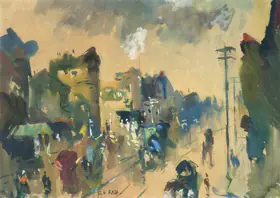 Raza, S.H. (Artist). Untitled, 1940s | Painting