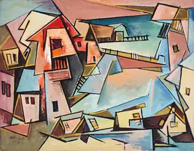 Santosh, G.R. (Artist). Untitled (Kashmir), 1955 | Painting