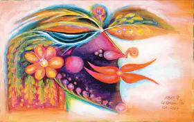 Pai, Laxman (Artist). Flowering Flowers No. 2, 2004 | Painting
