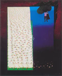 Choyal, Shail (Artist). Jadu ki Bansuri (The Magic Flute), 1988 | Painting