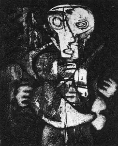 Hore, Somnath (Artist). Etching, n.d. | Graphic Art