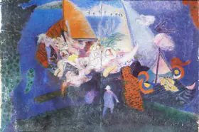 Sundaram, Vivan (Artist). The Orientalist, 1987 | Painting