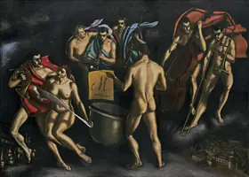 Bhabha, Homi J. (Artist). Angels' Concert…Homage To Mozart, c.1960 | Painting