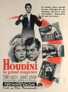 Houdini, Harry (Magician). Houdini le grand magicien | Magic Publicity Art & Memorabilia