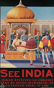 Cameron, After Donald B. (Artist). See India, 1935 | Travel Publicity Related Art & Poster
