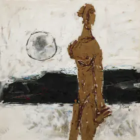Husain, M.F. (Artist). He and She, 1961 | Painting