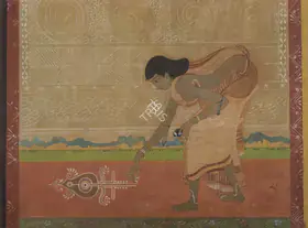 Bose, Nandalal (Artist). Alpana, n.d. | Painting