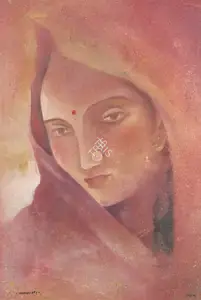 Dey, Manishi (Artist). Face, n.d. | Painting
