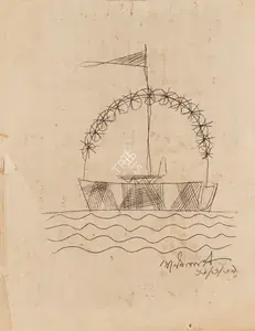 Pyne, Ganesh (Artist). Untitled, 1969 | Drawing