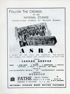 Gandhi, Chimankant (Director), Asra, 1941 | Advertisement