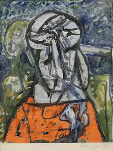 Souza, F.N. (Artist). Untitled, 1967 | Painting