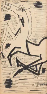 Husain, M.F. (Artist). Untitled (Horse), n.d. | Painting