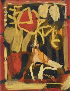 Raza, S.H. (Artist). Untitled, 1971 | Painting