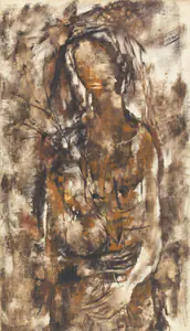 Khanna, Krishen (Artist). Autumn Girl, 1959 | Painting