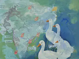 Chowdhury, Arunanshu (Artist). Passage To Mansarovar, 2016 | Painting