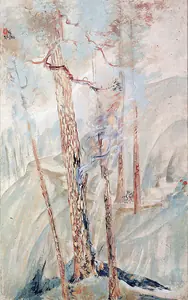 Bose, Nandalal (Artist). Burning Pine, 04 June 1942 | Painting