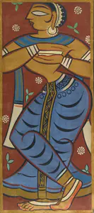 Roy, Jamini (Artist). Untitled (Gopini), n.d. | Painting