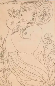 Suriyamoorthy, M.S. (Artist). Untitled, 1964 | Drawing