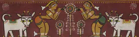 Roy, Jamini (Artist). The Cowherds, n.d. | Painting