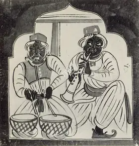Bose, Nandalal (Artist). Shahnaiwala- Haripura Congress Panel, 1937 | Painting