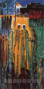 Ahmed, Anna Molka (Artist). Evening Garden Party, 1971 | Painting