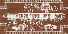 Mashe, Jivya Soma (Artist). Untitled (Train), 2000 | Painting