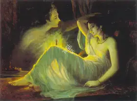 Sharma, Mohan (Artist). Krishna and Radha, n.d. | Painting