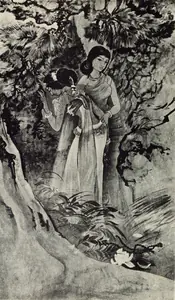 Bose, Nandalal (Artist). Grief of Uma, 1921 | Painting