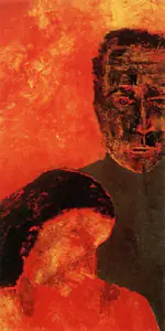 Padamsee, Akbar (Artist). Untitled (Man & Woman), n.d. | Painting