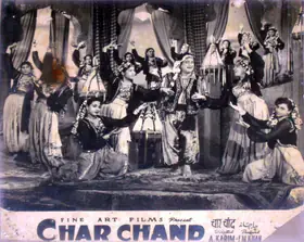 Khan, F.M. (Producer), Char Chand, 1953 | Lobby Card