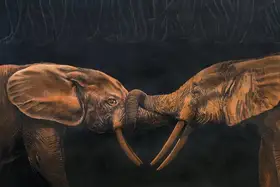 Chowdhury, Barun (Artist). Wild War, 2007 | Painting