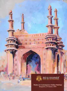 Bid Hammer Auction House Modern Contemporary Indian Paintings 24 January 2008 Bengaluru Auction Catalogue EconomicsAr...