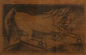 Raiba, A.A. (Artist). Untitled (Horse), circa 1965 | Painting