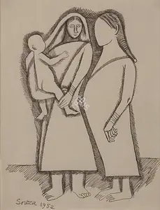 Souza, F.N. (Artist). Untitled, 1952 | Painting